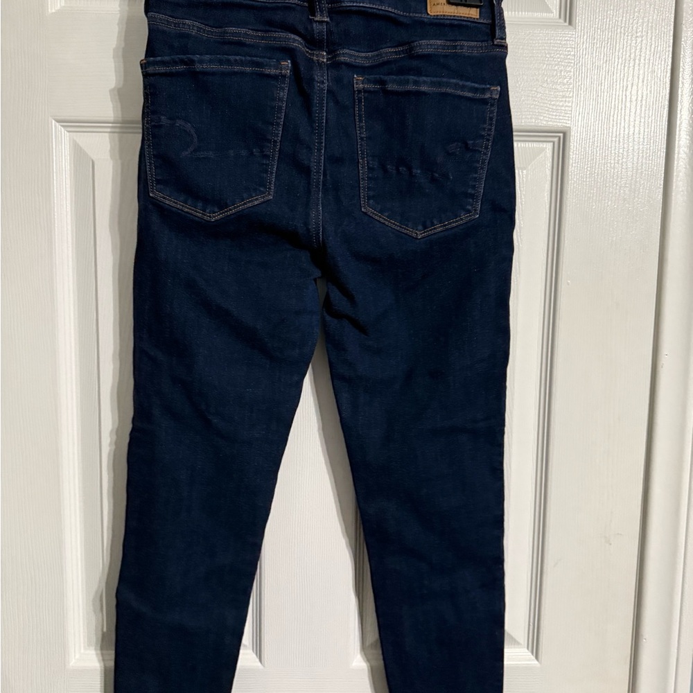 American Eagle Outfitters Dark Blue Skinny Jeans - Picture 6 of 7